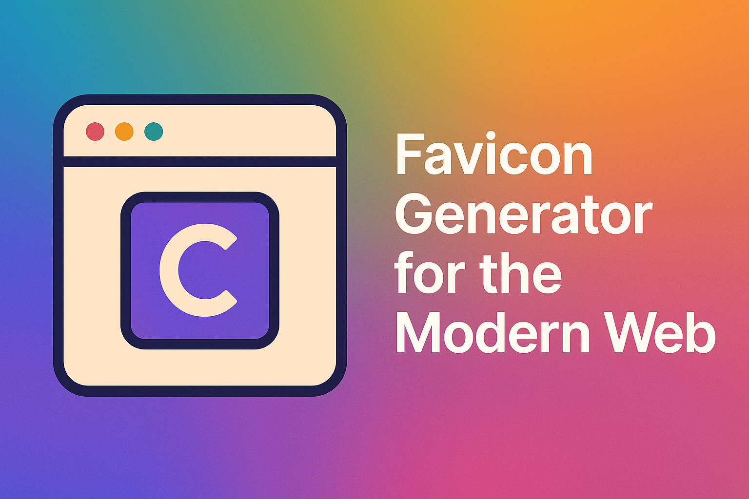 Favicon Generator for the Modern Web