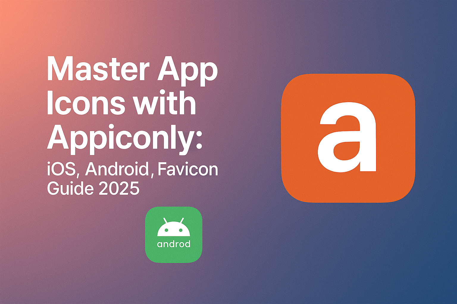 Master App Icons with Appiconly: iOS, Android, Favicon Guide 2025